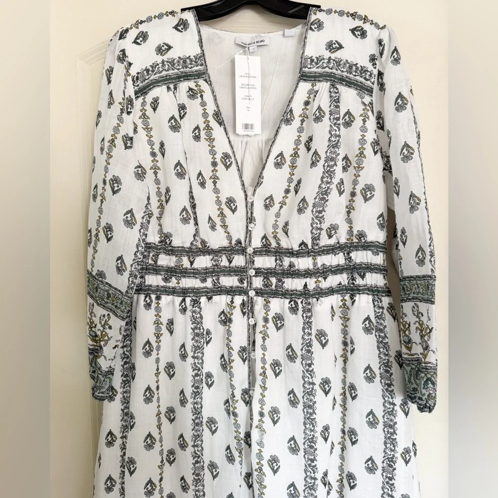 Veronica Beard Castella Floral Boho Midi Dress - Picture 9 of 16